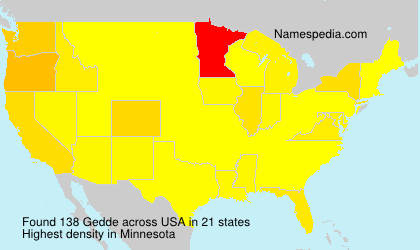 Surname Gedde in USA Surname Gedde in USA
