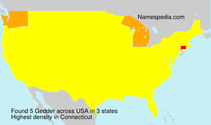 Surname Gedder in USA Surname Gedder in USA