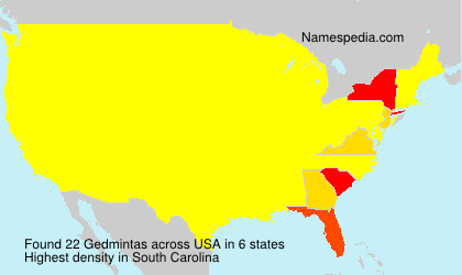 Surname Gedmintas in USA Surname Gedmintas in USA