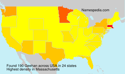 Surname Geehan in USA Surname Geehan in USA