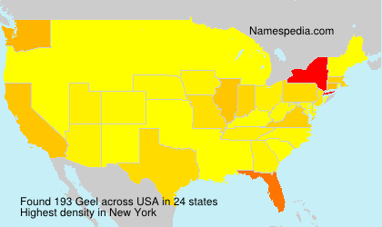Surname Geel in USA Surname Geel in USA