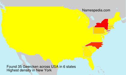 Surname Geercken in USA Surname Geercken in USA