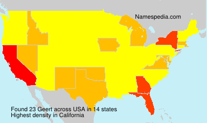 Surname Geert in USA Surname Geert in USA