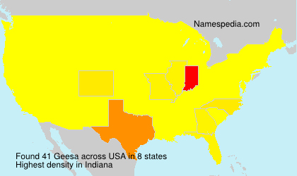 Surname Geesa in USA Surname Geesa in USA