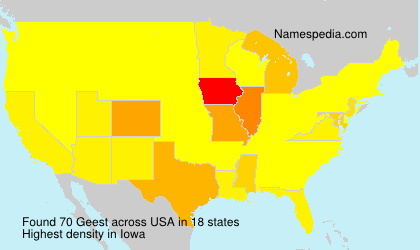 Surname Geest in USA Surname Geest in USA