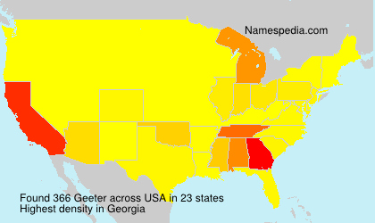 Surname Geeter in USA Surname Geeter in USA