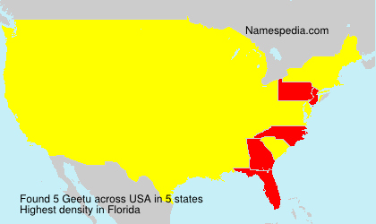 Surname Geetu in USA Surname Geetu in USA