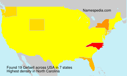 Surname Gefaell in USA Surname Gefaell in USA