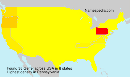 Surname Geffel in USA Surname Geffel in USA