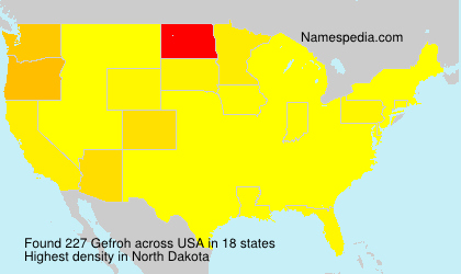 Surname Gefroh in USA Surname Gefroh in USA