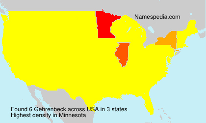 Surname Gehrenbeck in USA Surname Gehrenbeck in USA
