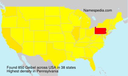Surname Geibel in USA Surname Geibel in USA