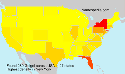 Surname Geigel in USA Surname Geigel in USA