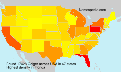 Surname Geiger in USA Surname Geiger in USA