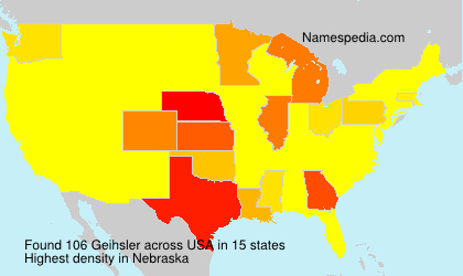 Surname Geihsler in USA Surname Geihsler in USA