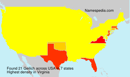 Surname Geilich in USA Surname Geilich in USA