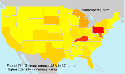 Surname Geiman in USA Surname Geiman in USA