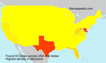Surname Geipe in USA Surname Geipe in USA