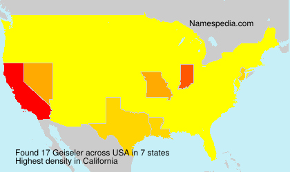 Surname Geiseler in USA Surname Geiseler in USA
