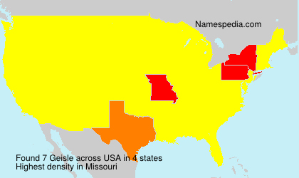 Surname Geisle in USA Surname Geisle in USA