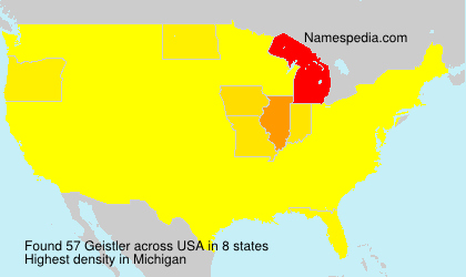 Surname Geistler in USA Surname Geistler in USA