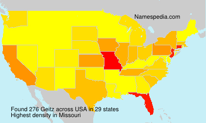 Surname Geitz in USA Surname Geitz in USA