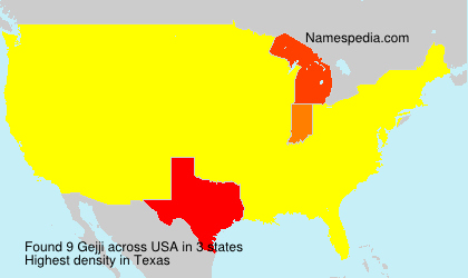 Surname Gejji in USA Surname Gejji in USA