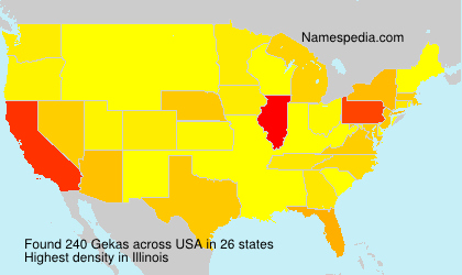 Surname Gekas in USA Surname Gekas in USA