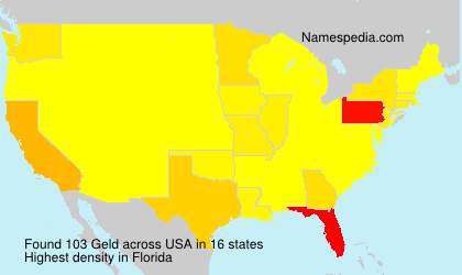 Surname Geld in USA Surname Geld in USA