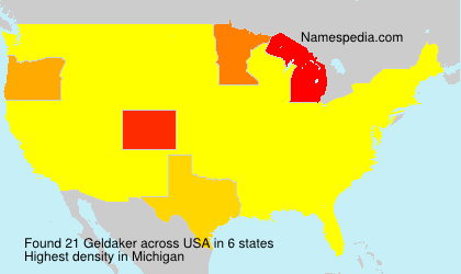 Surname Geldaker in USA Surname Geldaker in USA