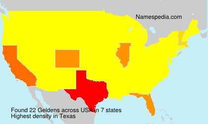 Surname Geldens in USA Surname Geldens in USA
