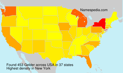 Surname Gelder in USA Surname Gelder in USA