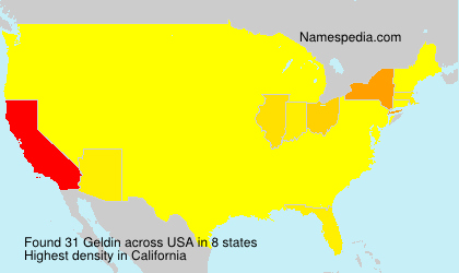 Surname Geldin in USA Surname Geldin in USA