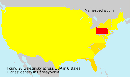 Surname Gelezinsky in USA Surname Gelezinsky in USA