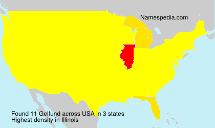 Surname Gelfund in USA