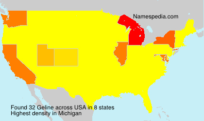 Surname Geline in USA Surname Geline in USA