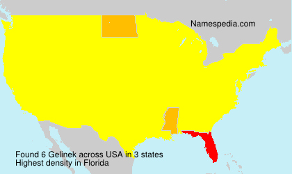 Surname Gelinek in USA Surname Gelinek in USA