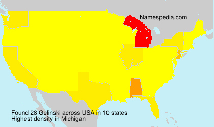 Surname Gelinski in USA Surname Gelinski in USA