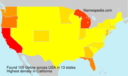Surname Gelow in USA Surname Gelow in USA
