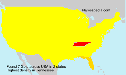 Surname Gelp in USA Surname Gelp in USA