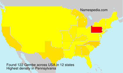 Surname Gembe in USA Surname Gembe in USA