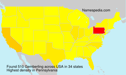 Surname Gemberling in USA Surname Gemberling in USA