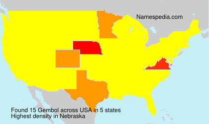 Surname Gembol in USA Surname Gembol in USA