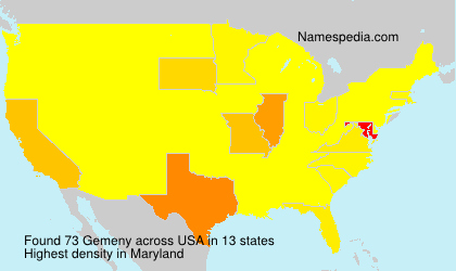 Surname Gemeny in USA Surname Gemeny in USA