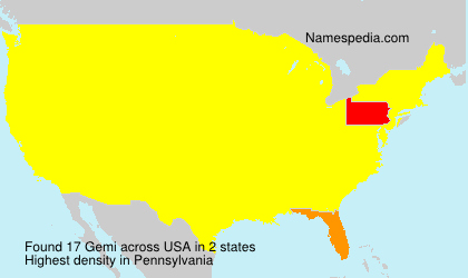 Surname Gemi in USA Surname Gemi in USA