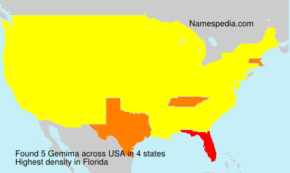 Surname Gemima in USA Surname Gemima in USA