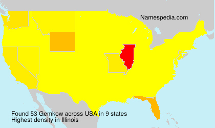 Surname Gemkow in USA Surname Gemkow in USA
