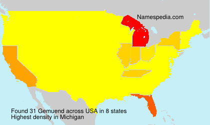 Surname Gemuend in USA Surname Gemuend in USA