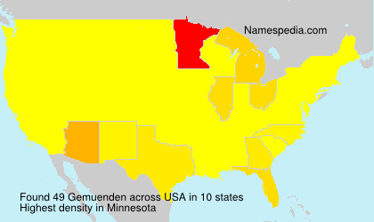 Surname Gemuenden in USA Surname Gemuenden in USA
