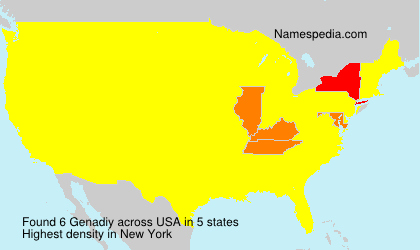 Surname Genadiy in USA Surname Genadiy in USA